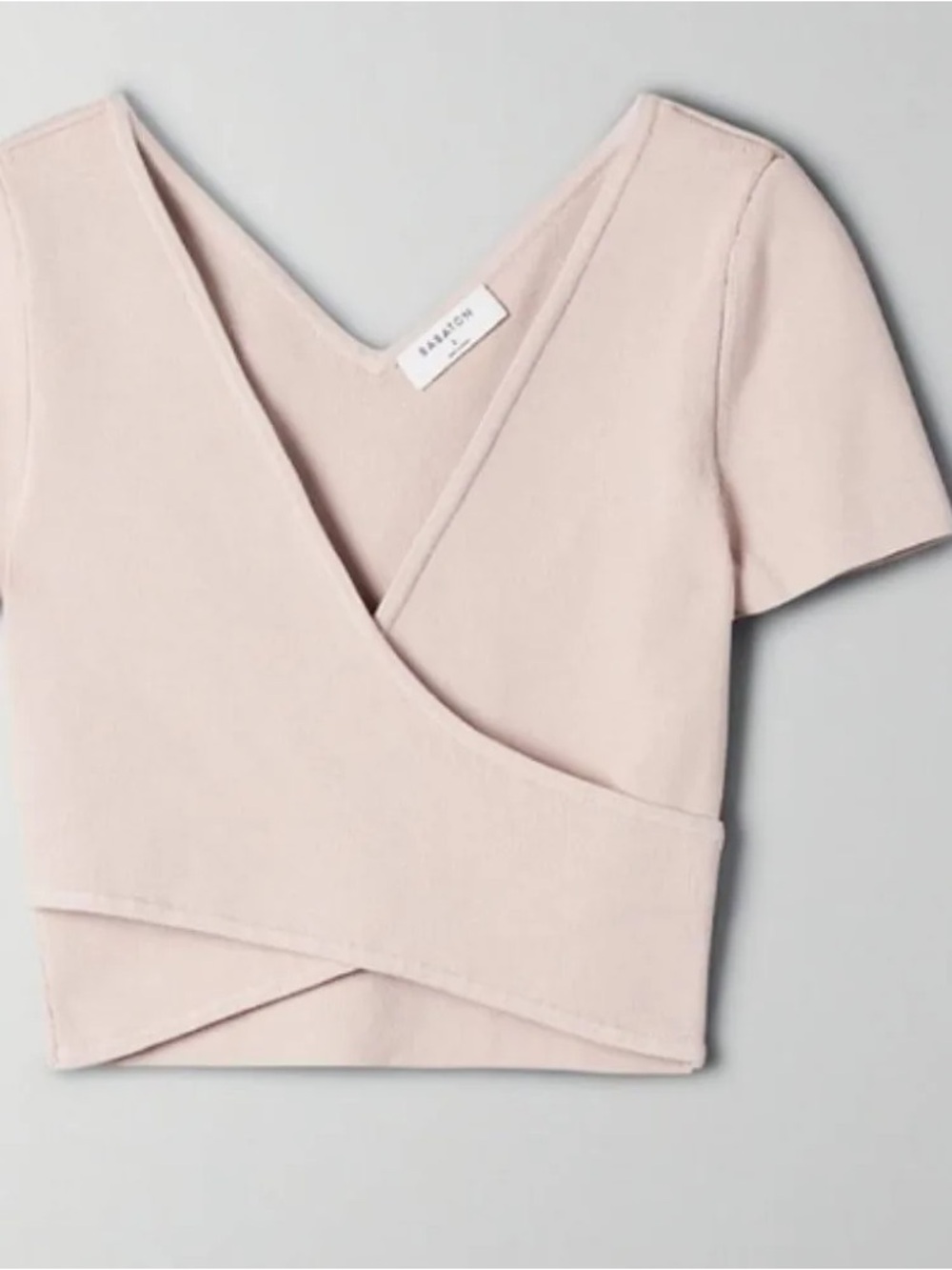 Babaton Sculpt Knit Cross-Front Top